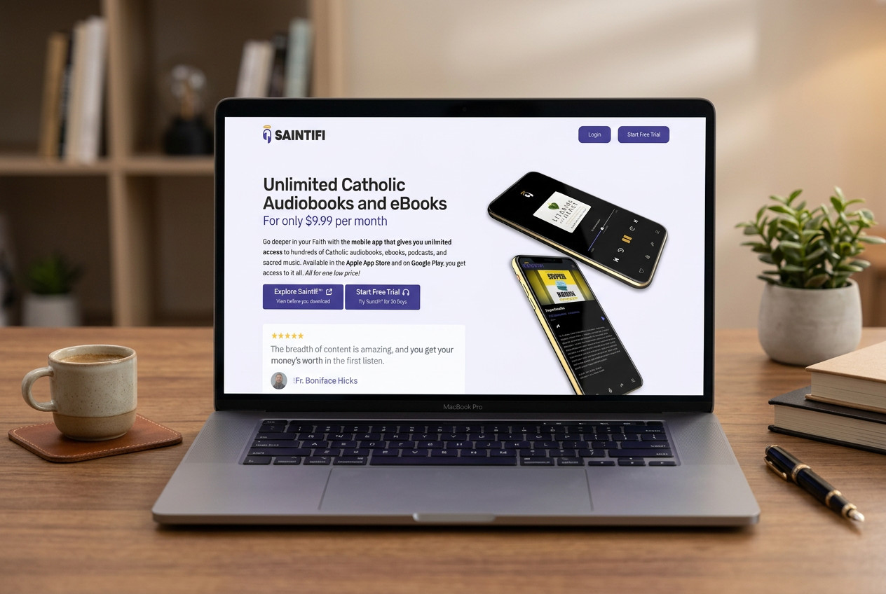 Landing Page for Saintifi