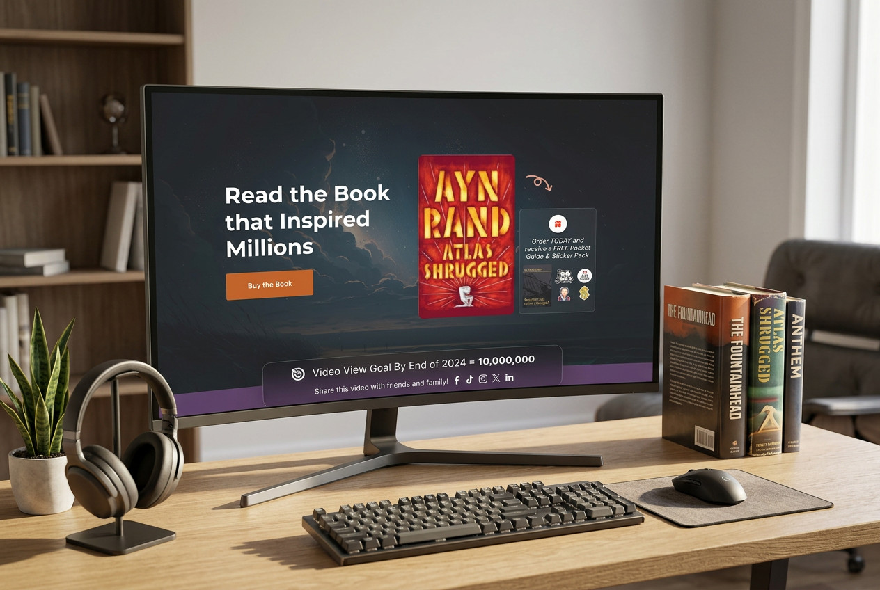 Landing Page for Atlas Shrugged